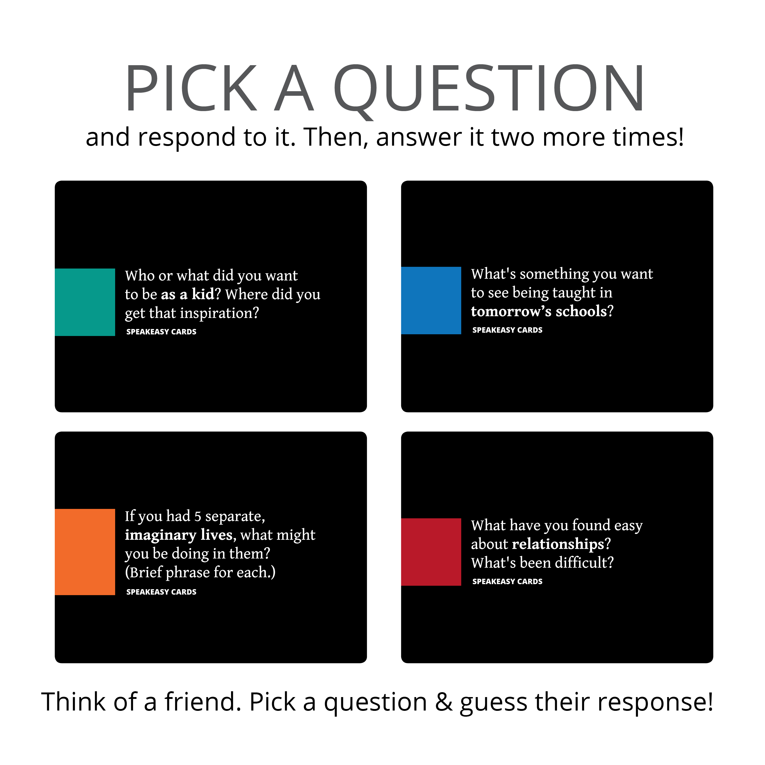 Pick a question